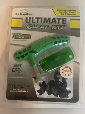 Softspikes Ultimate Cleat Kit w/9 Golf Stealth  Cleat Pins & Insertion Wrench